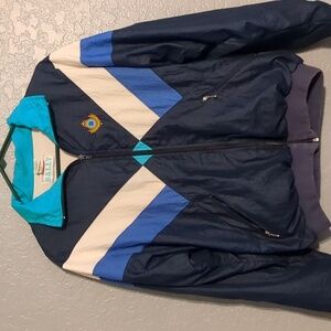 Bally Blue and White Performance Jacket